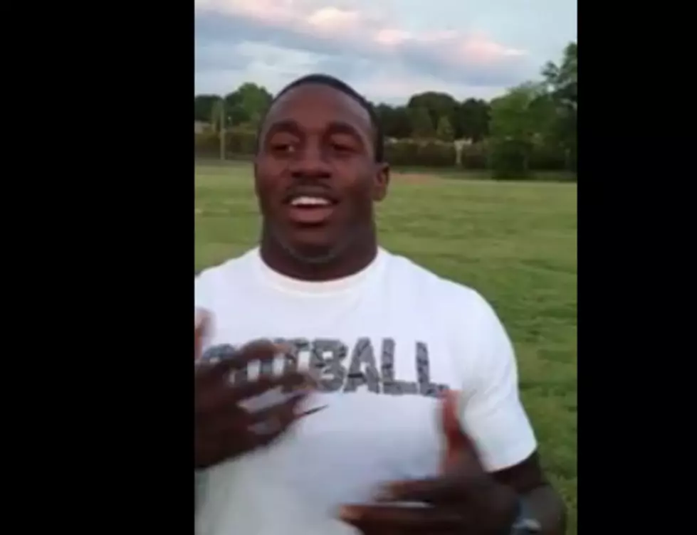 New York Giants RB David Wilson Backflip Contest [VIDEO]