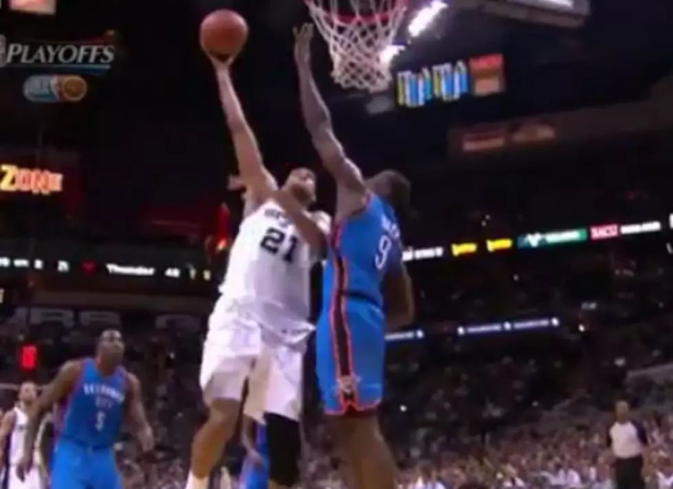 Tim Duncan Dunks On Serge Ibaka [VIDEO]