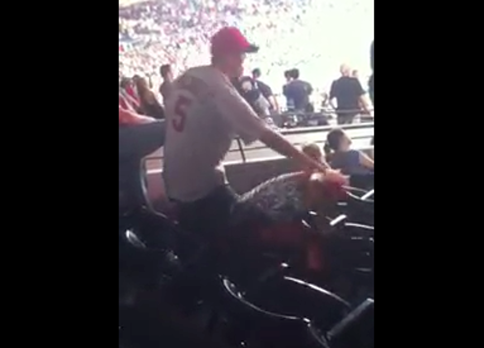 Drunk Girl Falling At Braves Game [VIDEO]