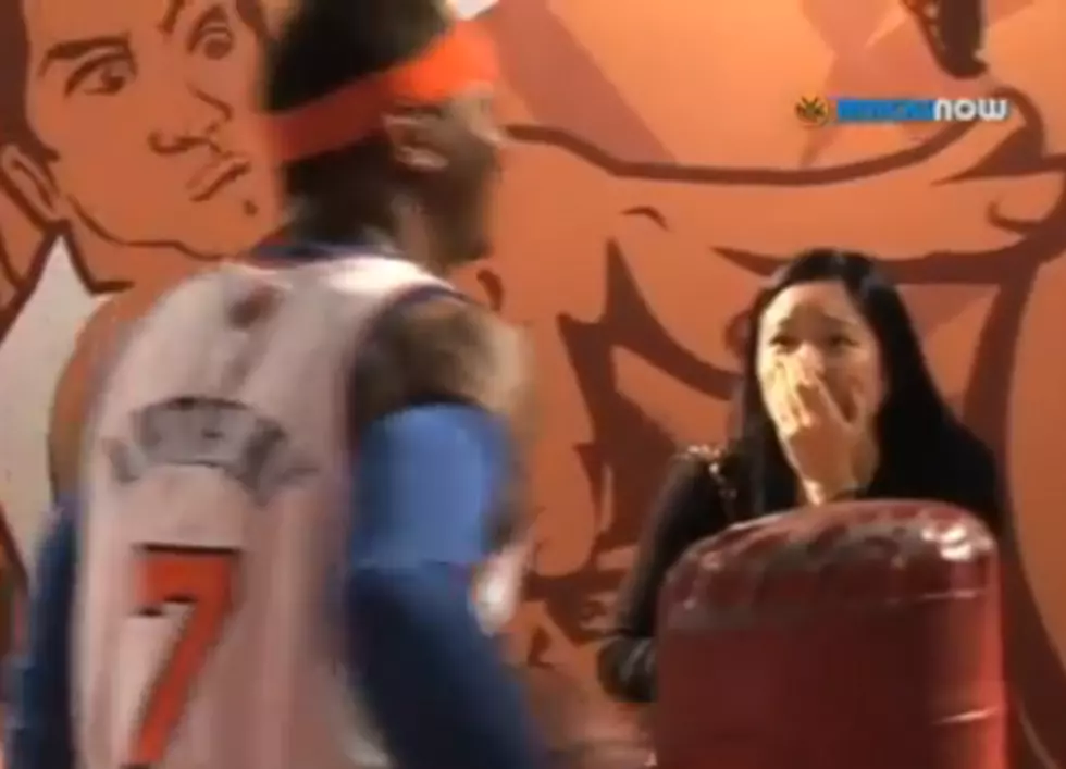 Carmelo Anthony Impersonates A Wax Figure [VIDEO]