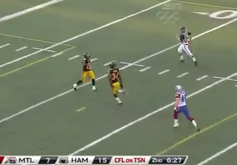 CFL Hot Dog Chris Williams Celebrates Way Too Early [VIDEO]
