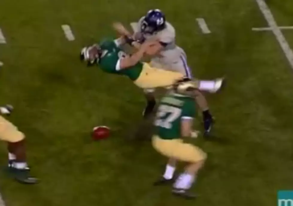 Colorado State Kicker Gets Leveled During Onside Kick [VIDEO]