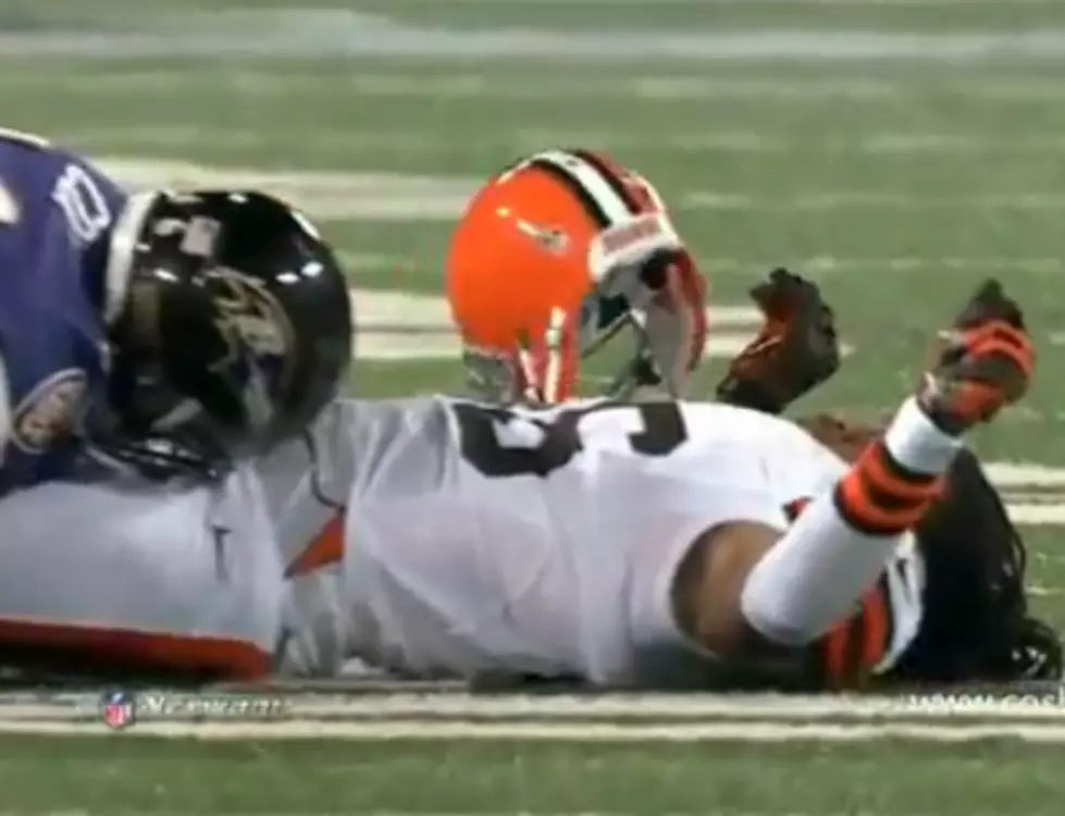 Joshua Cribbs Gets Knocked Out By Baltimore Ravens [VIDEO]