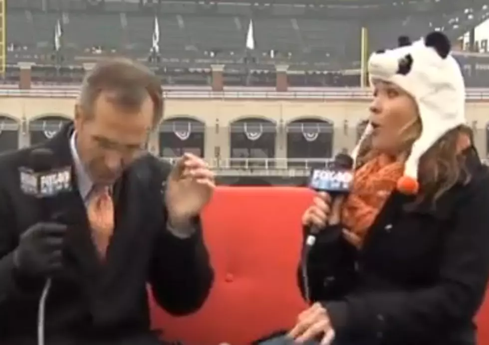 Bird Poops On TV Anchor During World Series [VIDEO]