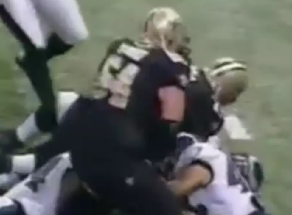 New Orleans Saints Lineman Takes Helmet To Groin [VIDEO]