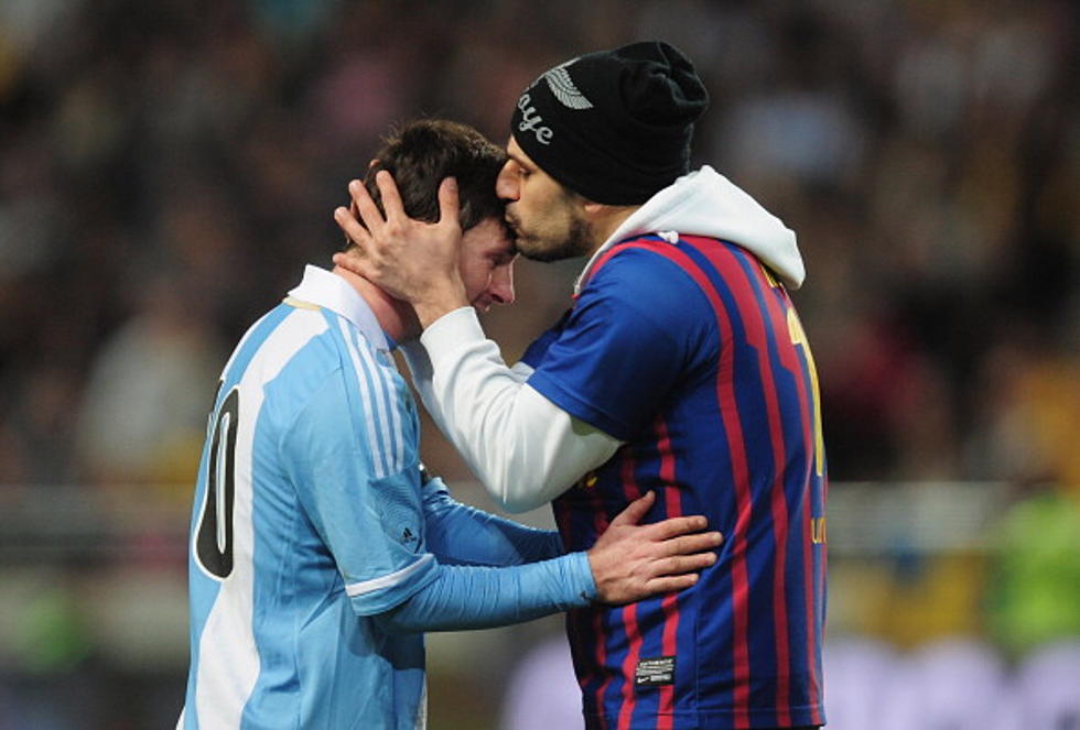 Lionel Messi Allows Pitch Invader To Kiss Him [VIDEO]