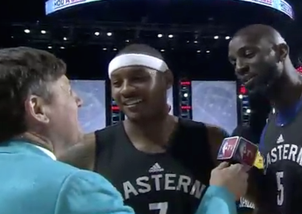 Carmelo Anthony & Kevin Garnett Make Fun Of Craig Sager [VIDEO]