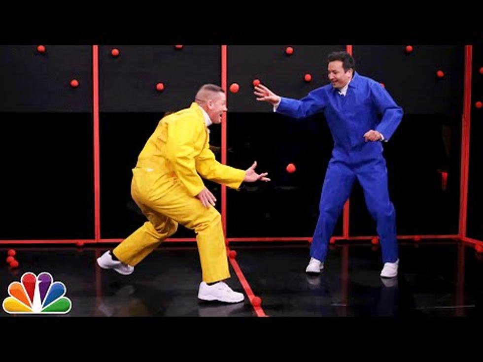 John Cena And Jimmy Fallon Play Sticky Balls [VIDEO]