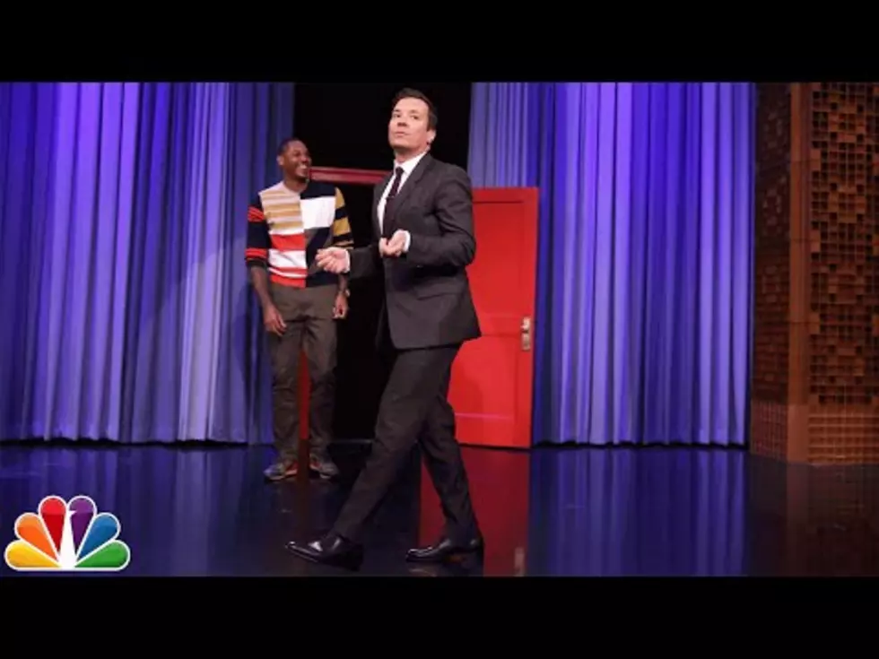Melo And Jimmy Fallon Running Man Challenge [VIDEO]