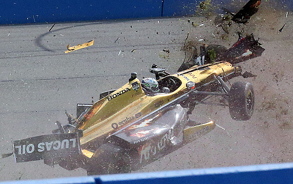 Juan Pablo Montoya Hits Jet Dryer - 2012 Daytona 500