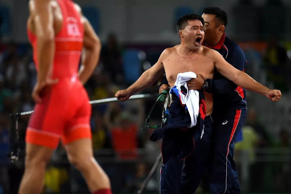 Mongolian Wrestling Coaches Go Crazy!