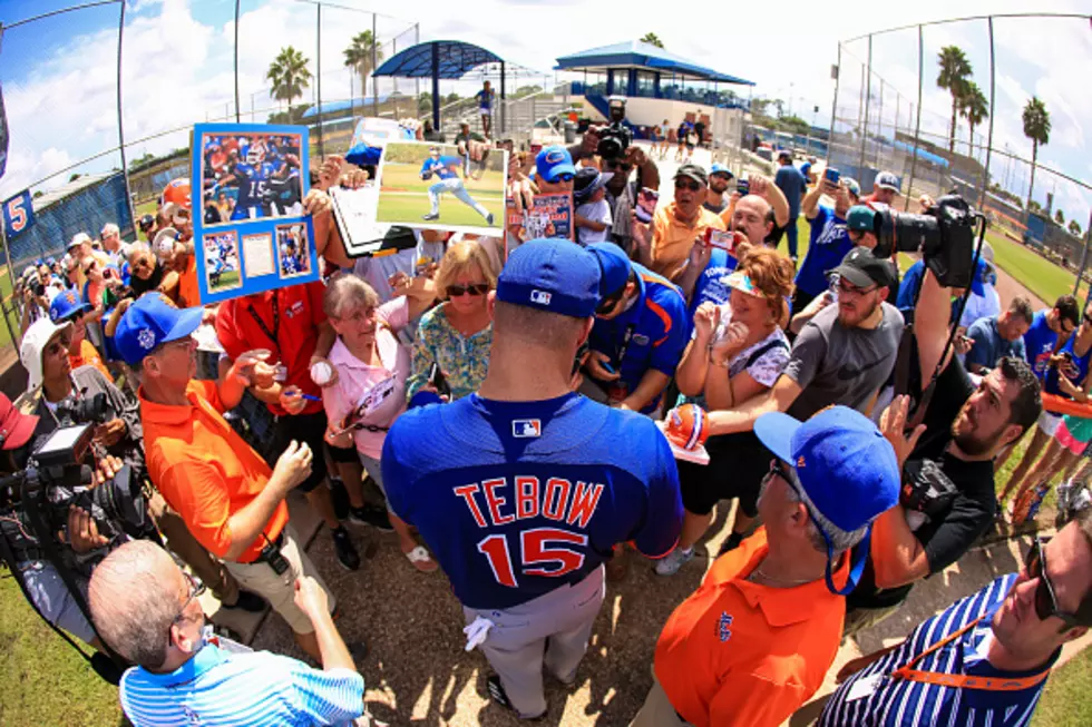 Tim Tebow Hits Home Run On First pitch