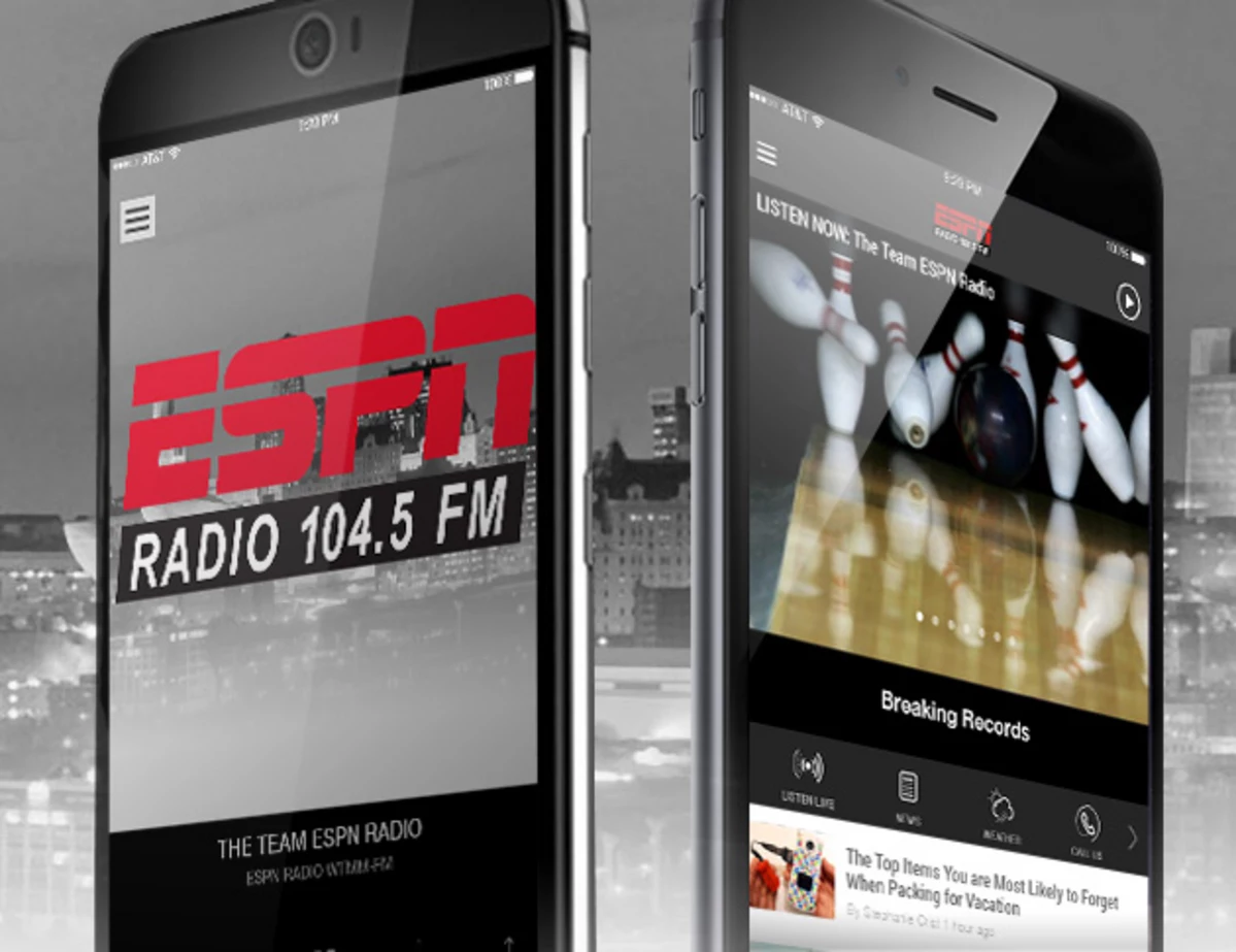 Introducing The 104.5 The Team ESPN Radio Mobile App 104.5 The Team
