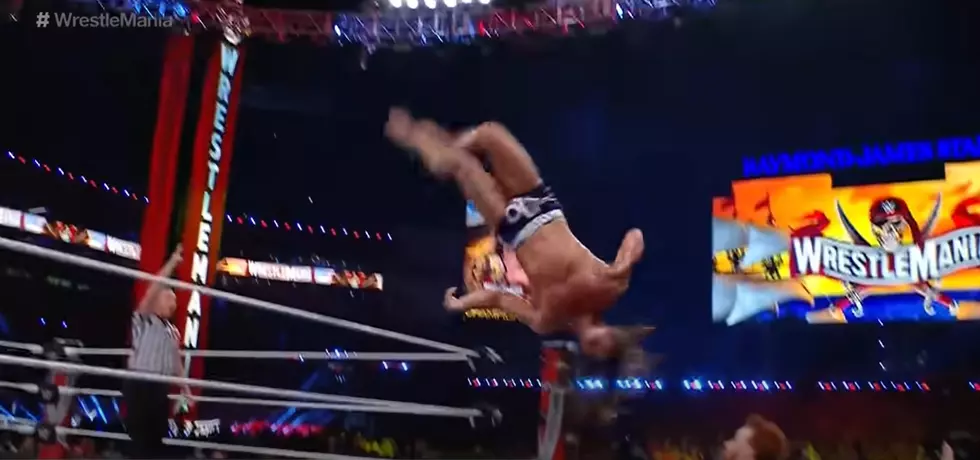 Saratoga High Wrestling Star Puts On A Show At WrestleMania 37 [VIDEO]