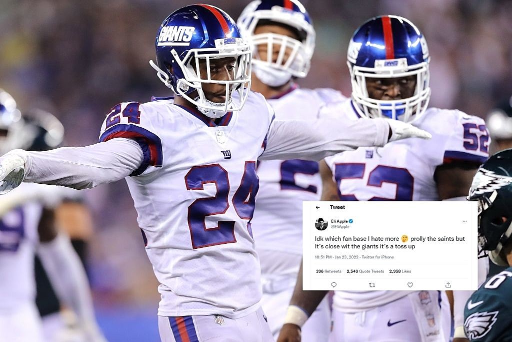 Eli Apple: Giants CB tweets during game, faces punishment - Sports  Illustrated