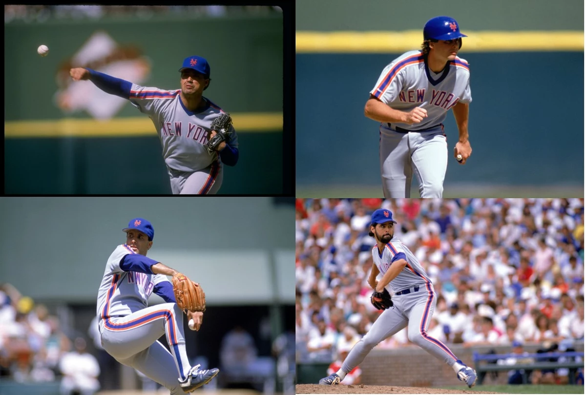 OldTimeHardball on X: 1986 New York Mets Rick Aguilera, Lenny