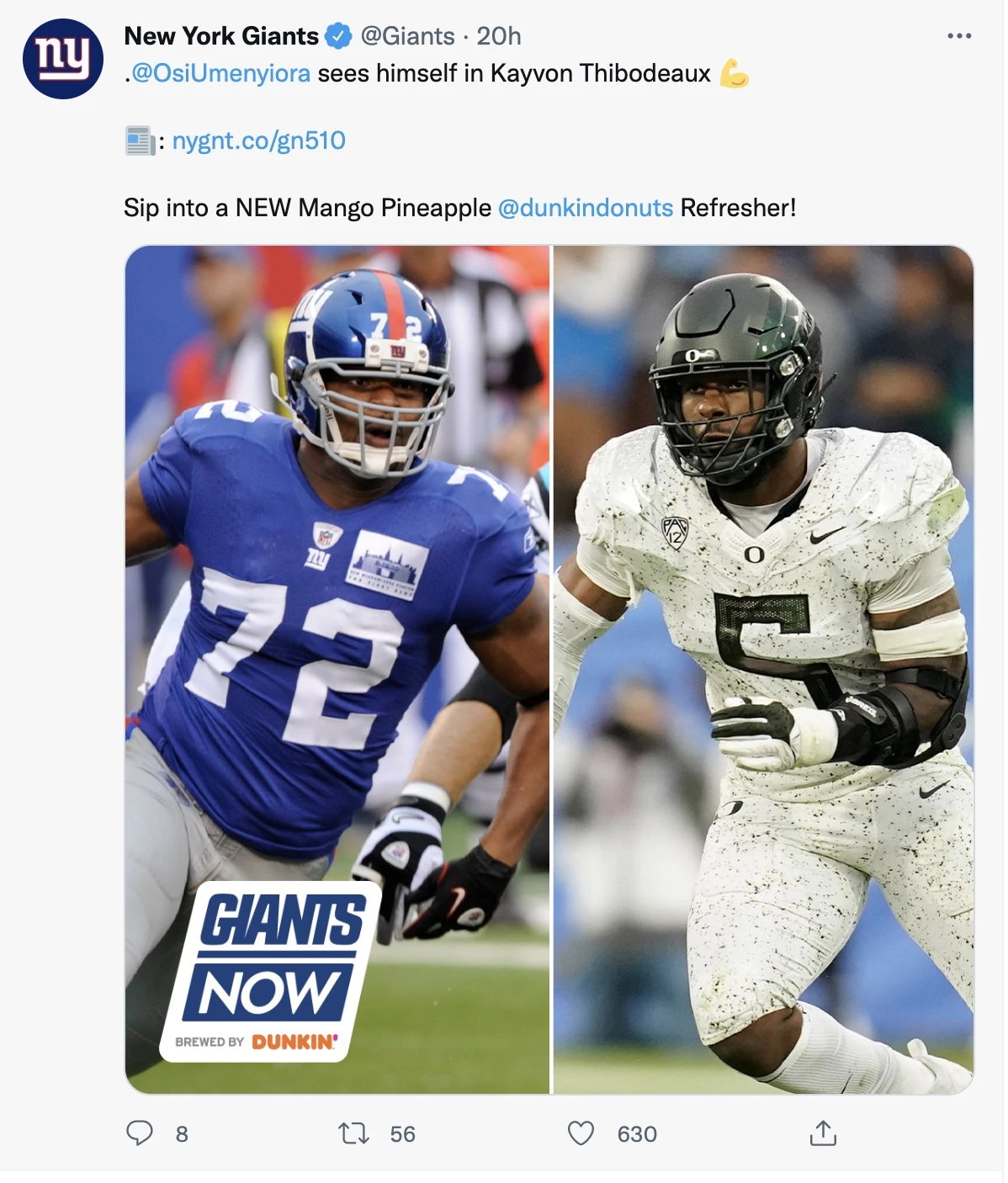 Giants Pass Rusher Kayvon Thibodeaux Called Out For His 'Effort' - The  Spun: What's Trending In The Sports World Today