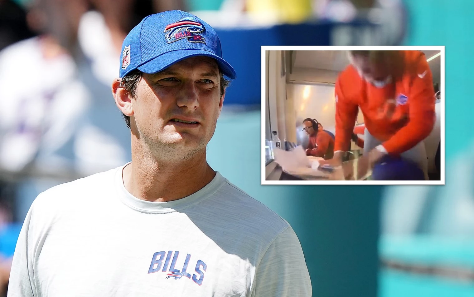 NFL Fans Mock Buffalo Bills' Coach for Unhinged Moment After Loss