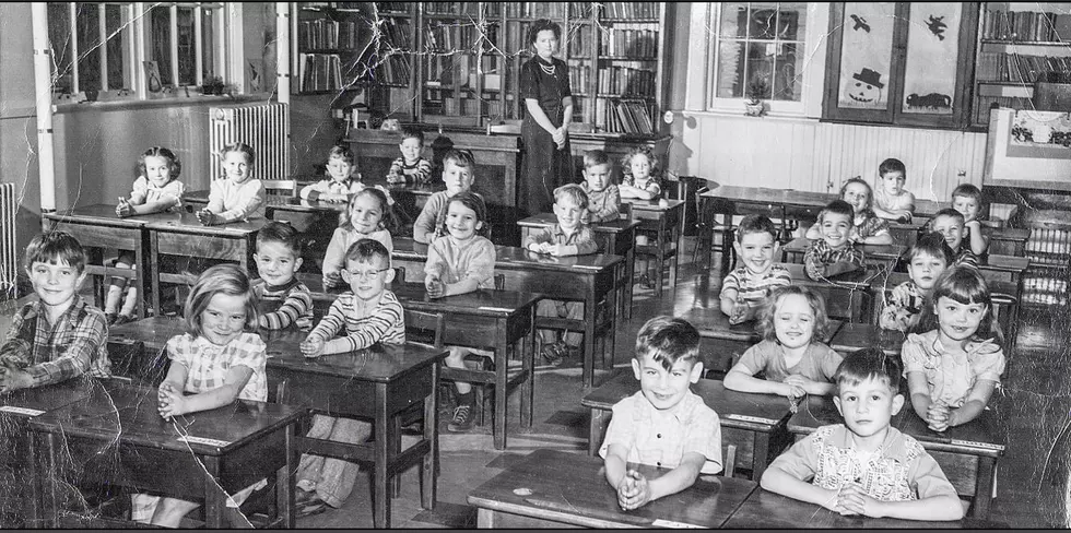 A classroom of students at the Nelliston School in 1949 (Facebook / John C. Edwards)