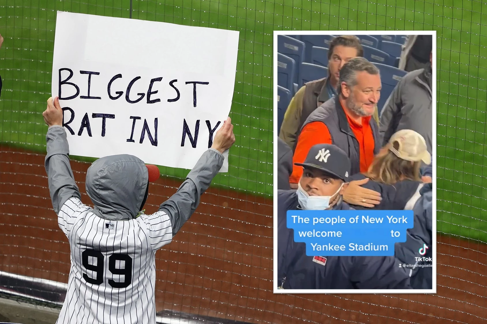 New York Yankees Fans Jeer Politician Ted Cruz During ALCS Game
