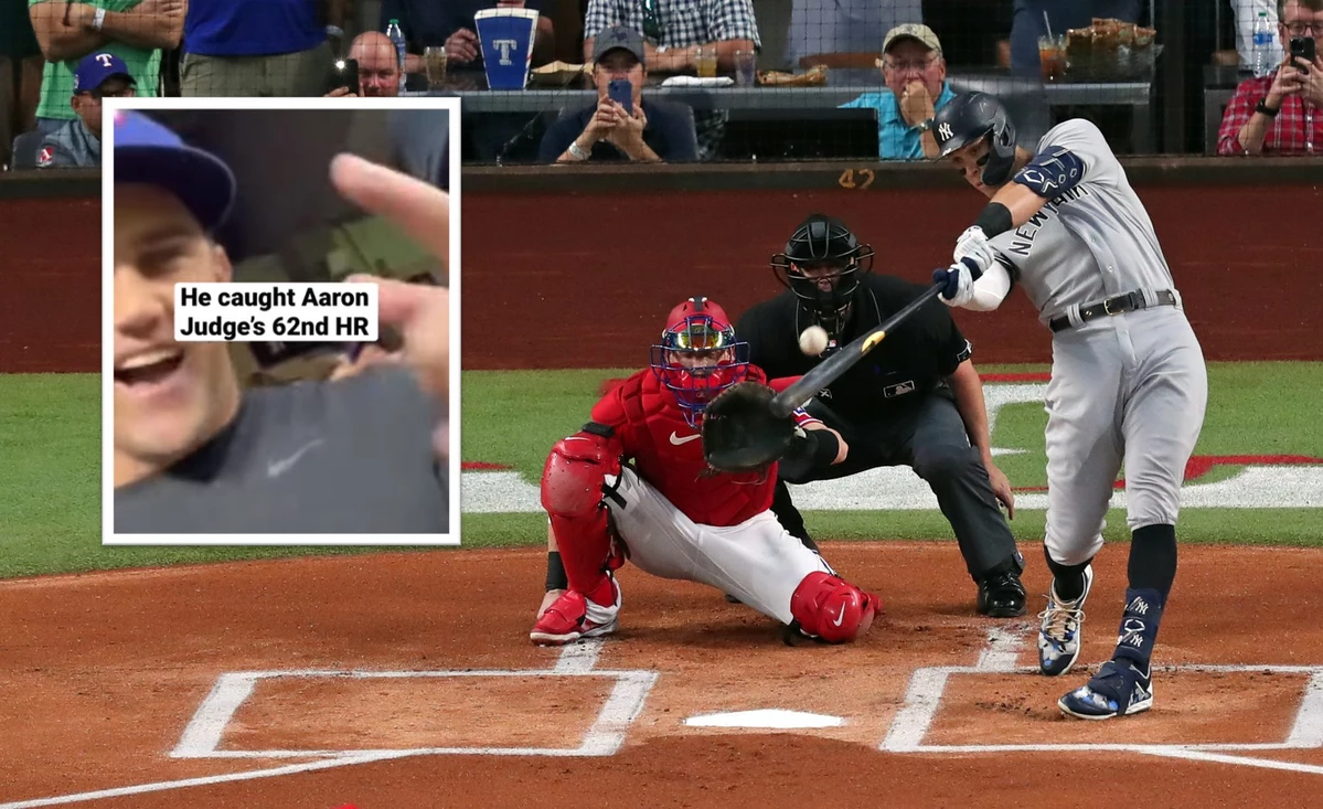 Who caught Aaron Judge's 62nd home run? Dallas baseball fan must