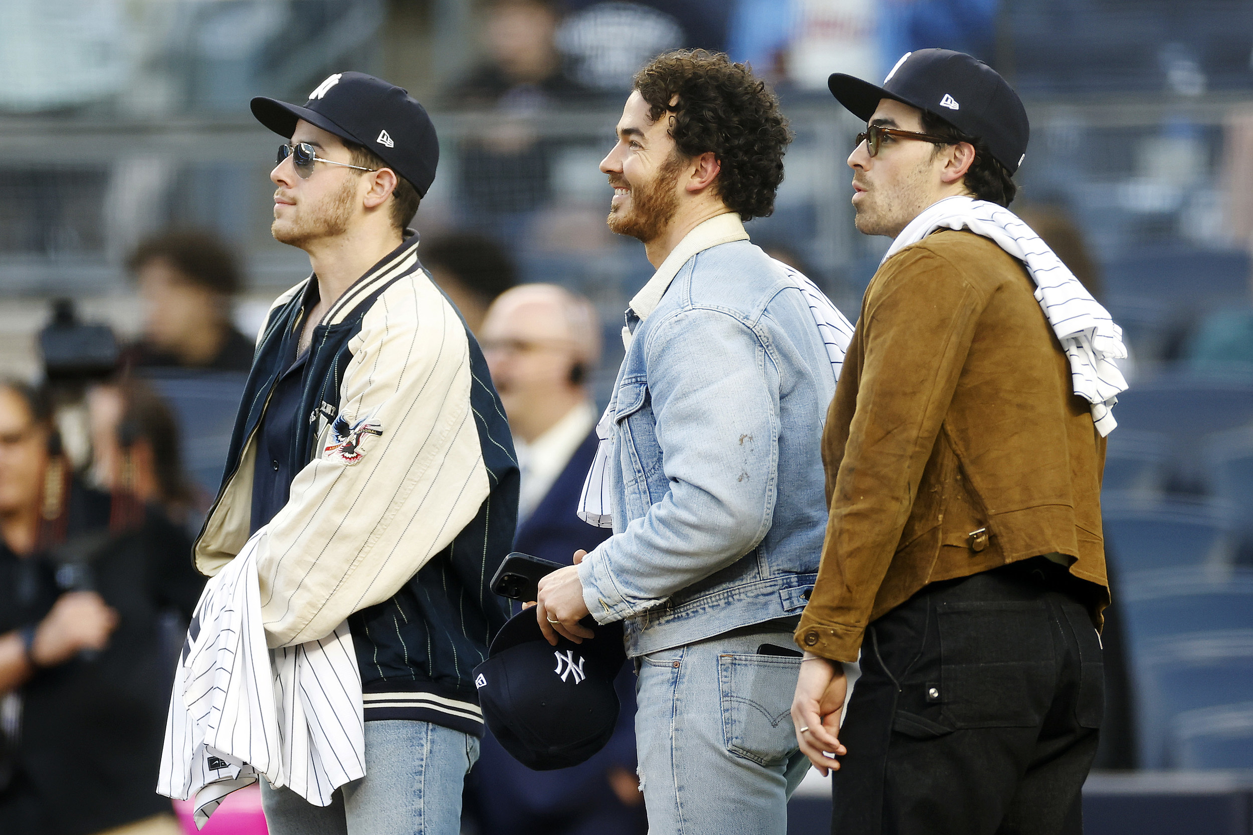 Jonas Brothers Go Viral for Visit to New York's Yankee Stadium