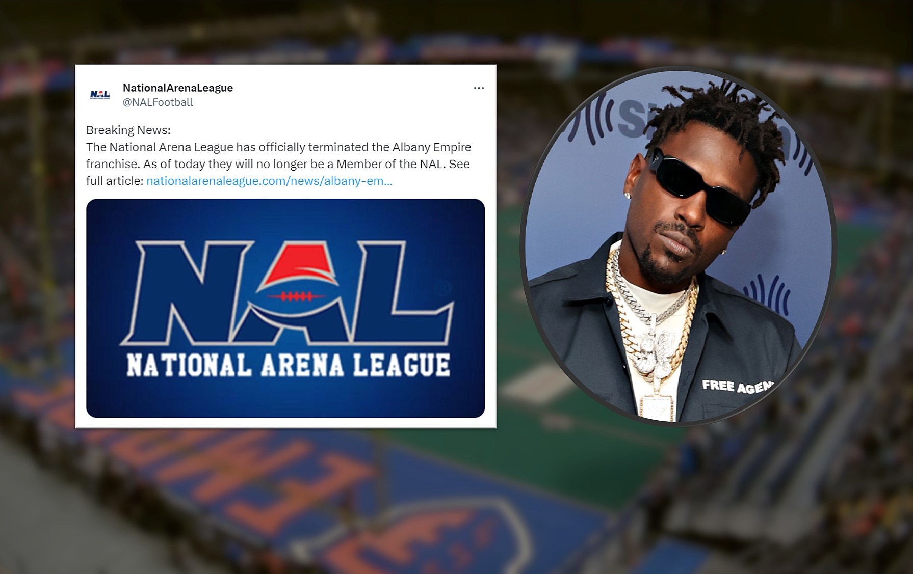 Antonio Brown's tenure as arena league owner ends; NAL terminates