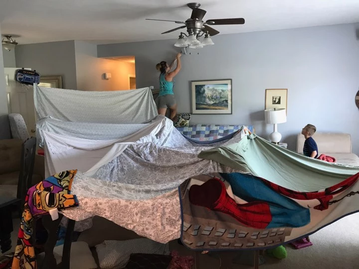 kids bedroom fort