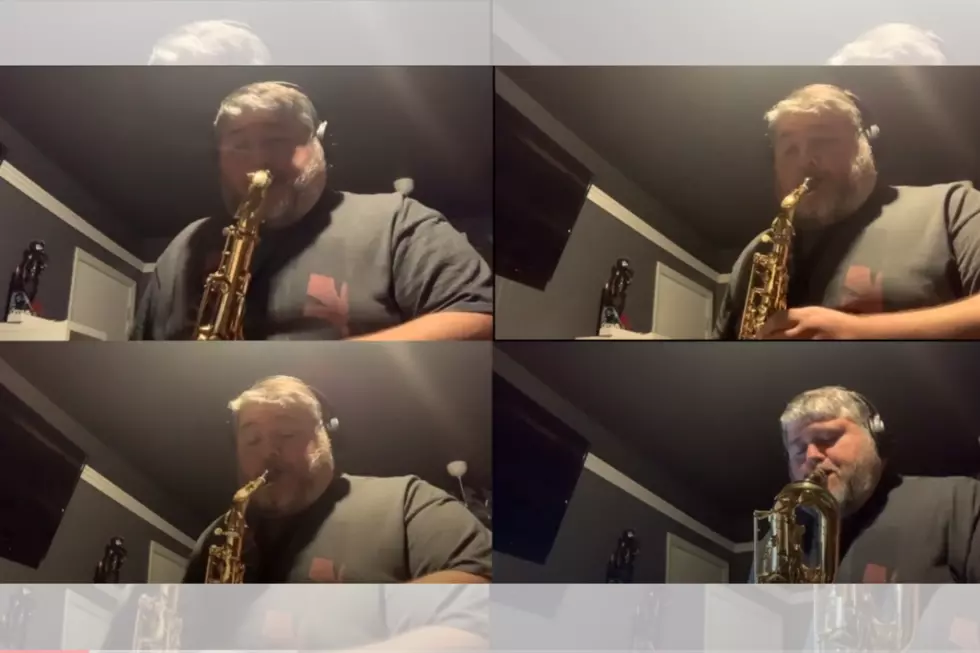 Helfrich Park Teacher Performs One-Man Sax Quartet for Students