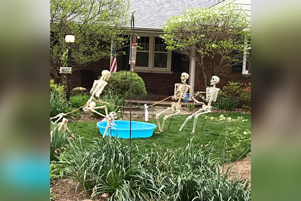 Skeleton Yard Crew Brings Smiles to Evansville Healthcare Workers