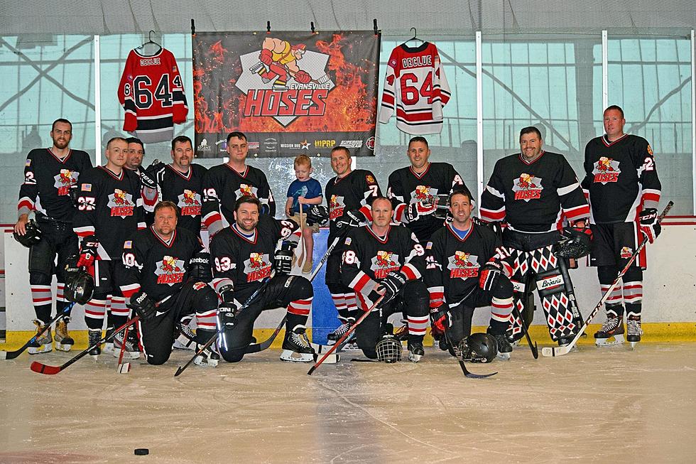 Evansville Firefighters Hit the Ice for Charity Hockey Game Benefitting It Takes a Village