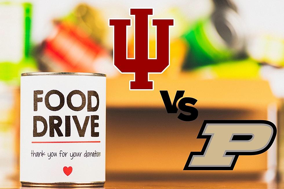 Rival Indiana Colleges Compete in Annual Food Drive at Evansville Grocery Stores