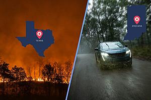 Dirty Rain Falling in Southern Indiana Linked to Texas Wildfires