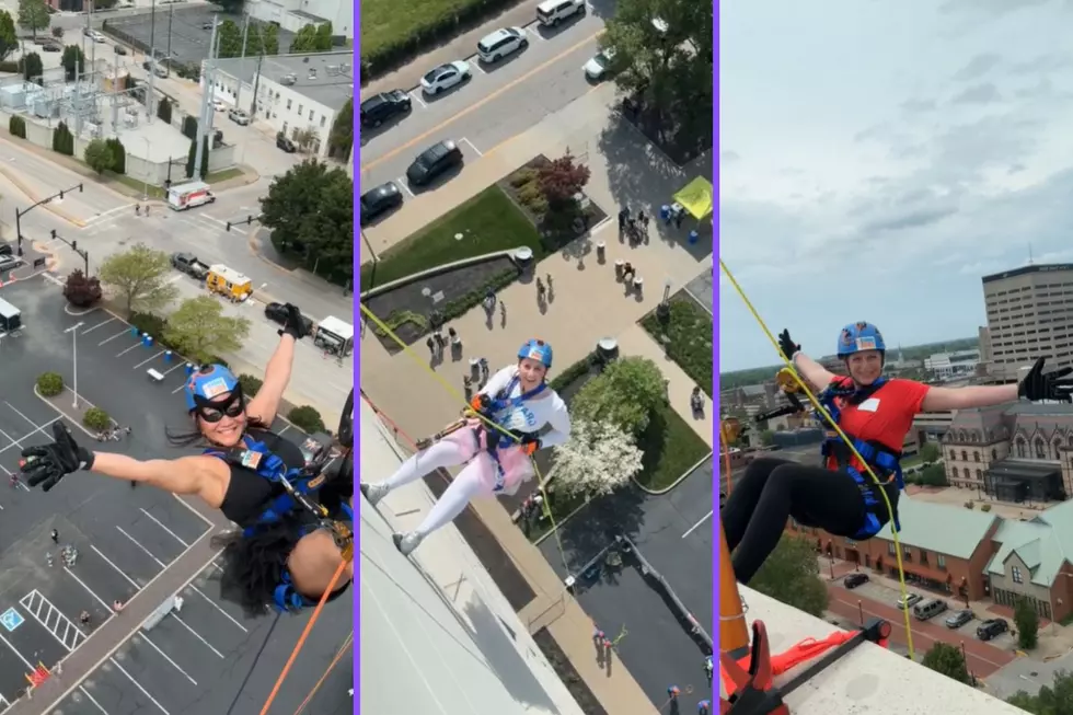 Granting Wishes: Brave Souls Rappel Down CenterPoint Energy Building in Downtown Evansville