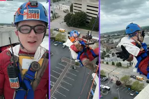 Granting Wishes: Brave Souls Rappel Down CenterPoint Energy Building...