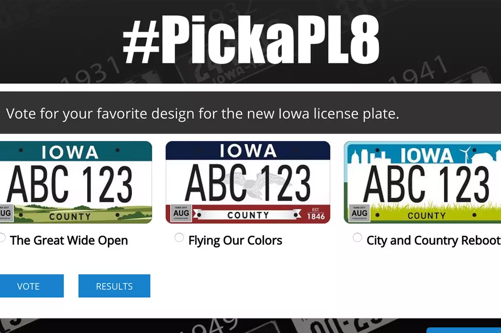 Vote to Decide Iowa’s New License Plate Design