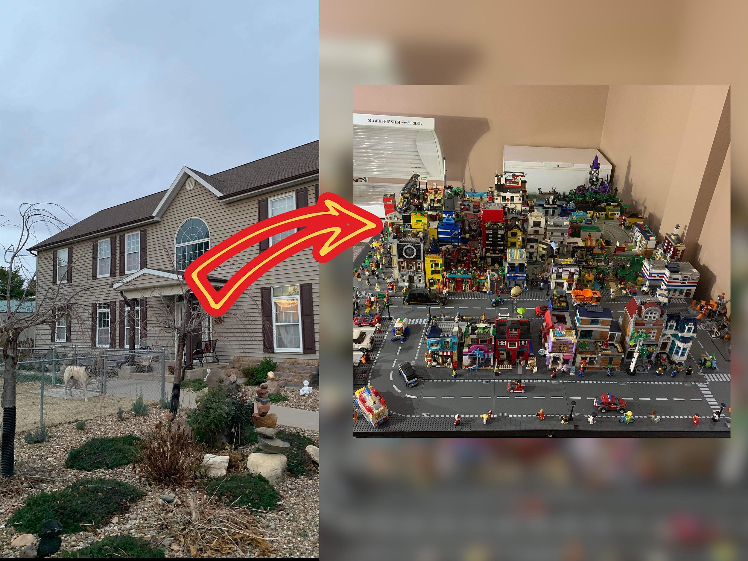 Iowa Home Has A Huge LEGO City Inside