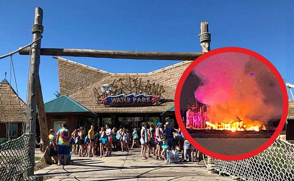 Building destroyed After Lost Island Theme Park Fire