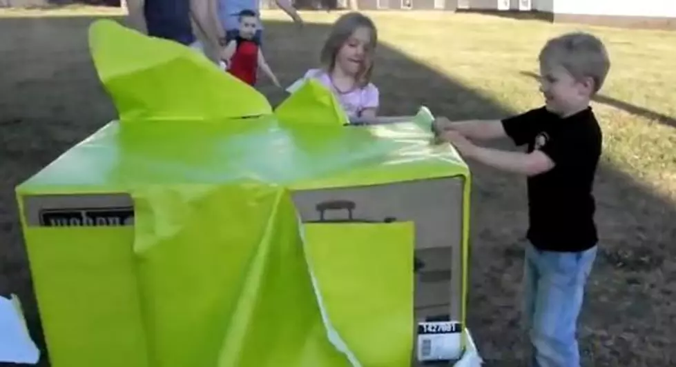 Kids Unwrap Present for Big Surprise [VIDEO]