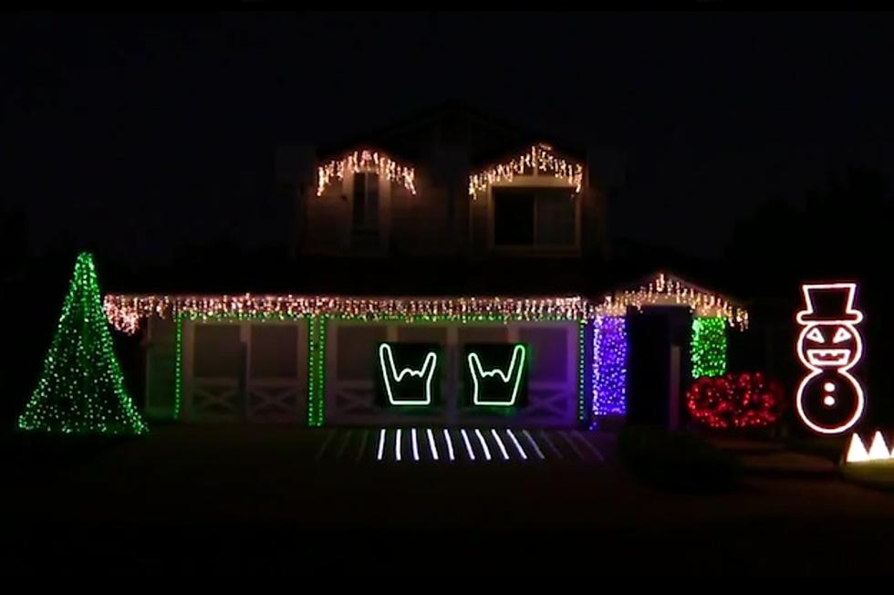 Machine Head Christmas Light Show Fronted by Evil Snowman