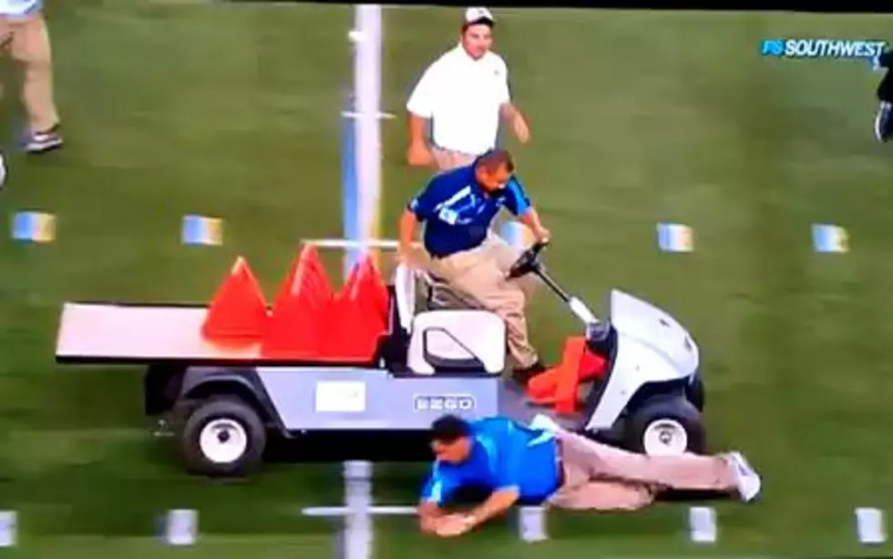 Golf Cart Mows Over Unsuspecting People At Football Game [VIDEO]
