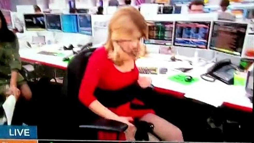 Reporter Gets Caught With Hands Up Her Skirt &#8211; When News Gets Sexy