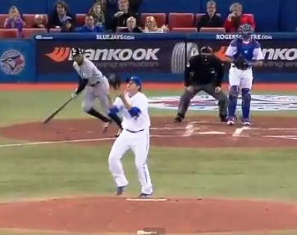 Blue Jays&#8217; Chad Jenkins Makes Craziest Catch Ever [VIDEO]