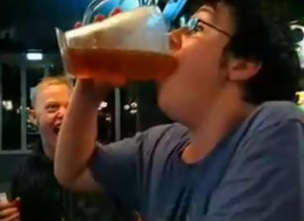 Guy Chugs Pitcher Of Beer In 8 Seconds [VIDEO]