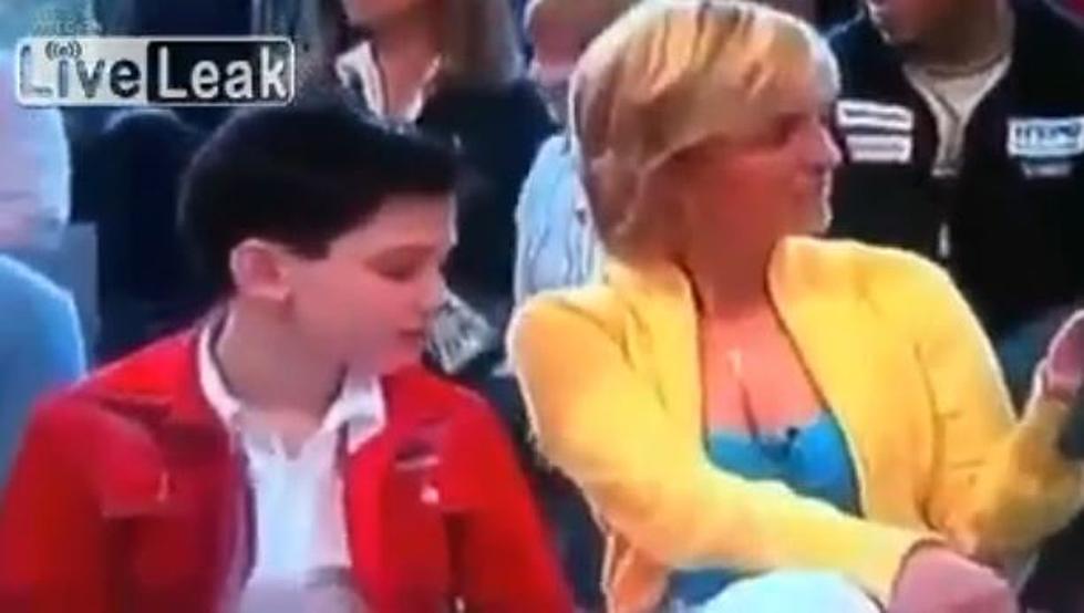 Reporter Catches Boy Staring At Her Boobs, On Camera [VIDEO]