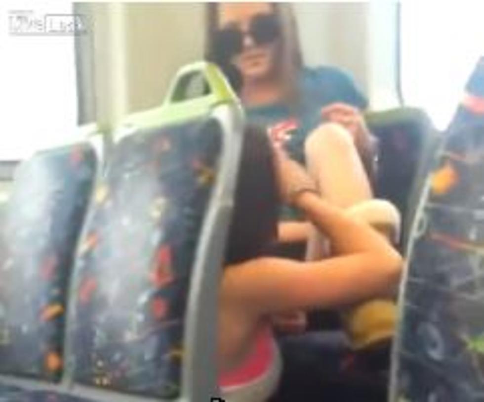 Nothing To See Here: Except For That Chick Performing Cunnilingus On Her Lover, On The Train [VIDEO]
