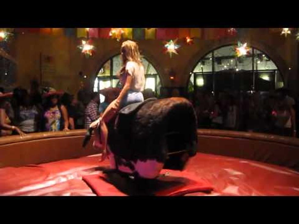 Hot Girl Riding Mechanical Bull Into Submission [VIDEO]
