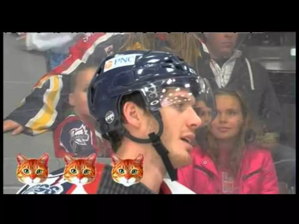 Hockey Player Pulls a Super Troopers “Meow” Cat Game During Interview [VIDEO]