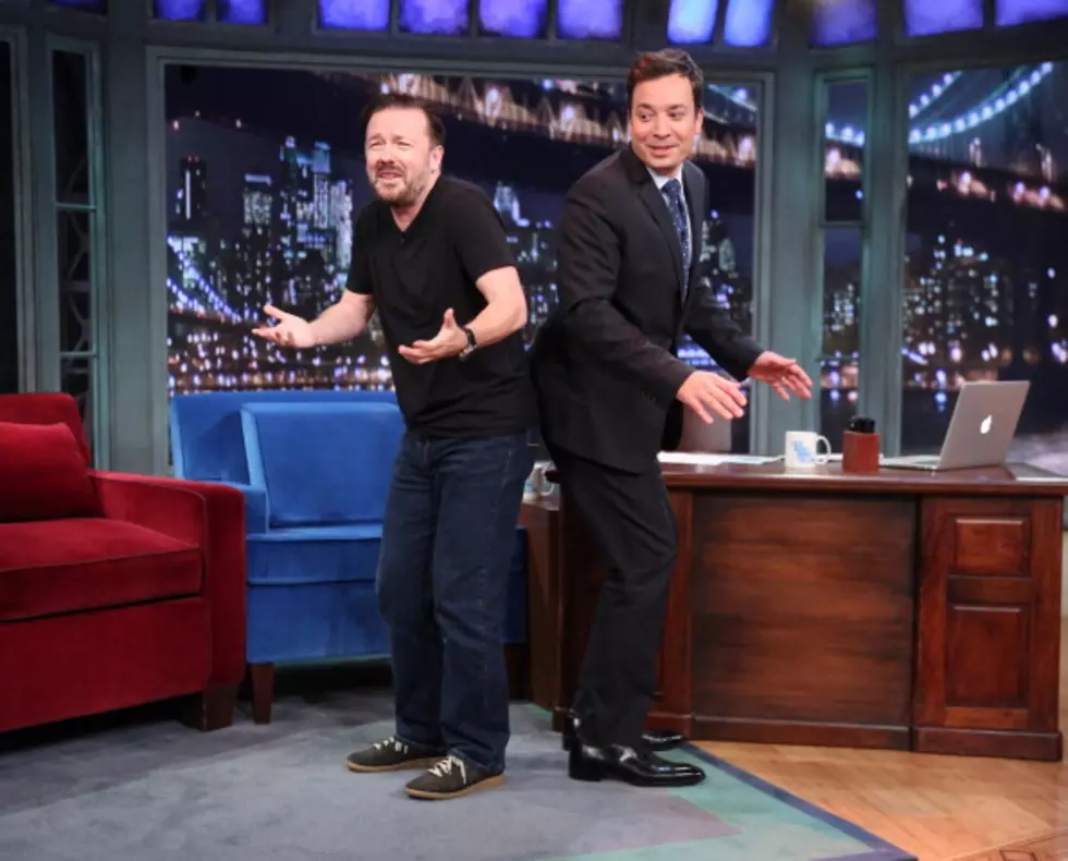 Ricky Gervais and Jimmy Fallon Have a Face off