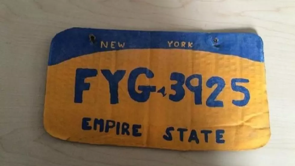 Someone In NY Tried To Pull Off Driving With A Homemade License Plate